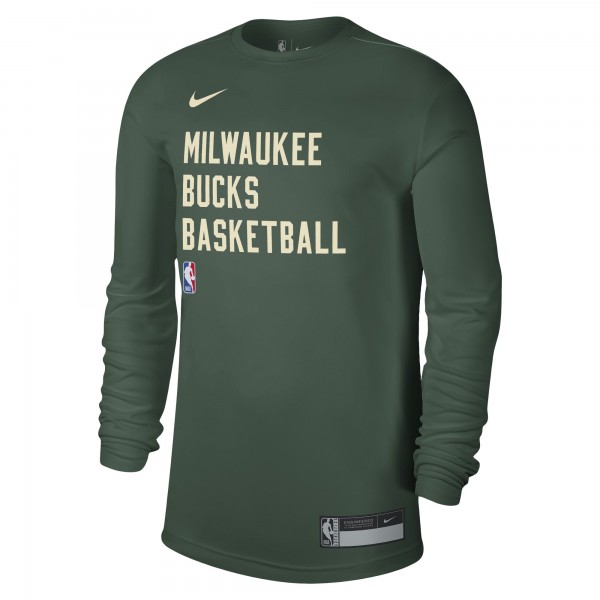 Футболка с длинным рукавом Milwaukee Bucks Nike Unisex 2023/24 Legend On-Court Practice - Hunter Green