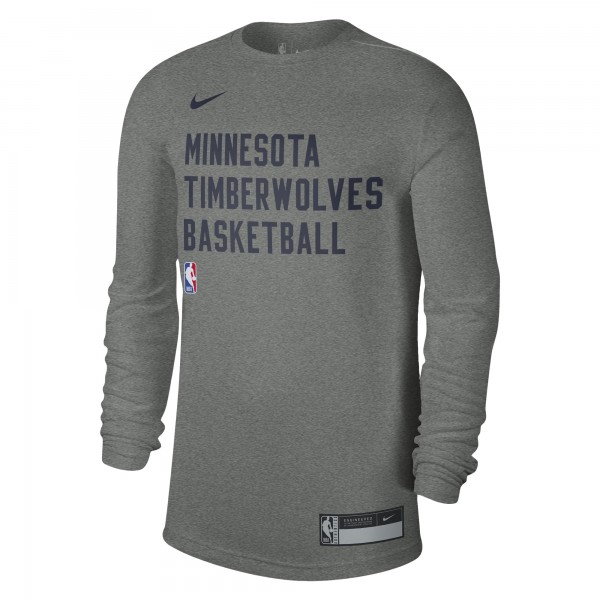 Футболка с длинным рукавом Minnesota Timberwolves Nike Unisex 2023/24 Legend On-Court Practice - Heather Gray