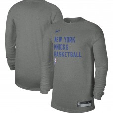 Футболка с длинным рукавом New York Knicks Nike Unisex 2023/24 Legend On-Court Practice - Heather Gray