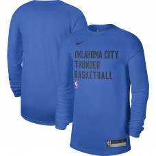 Футболка с длинным рукавом Oklahoma City Thunder Nike Unisex 2023/24 Legend On-Court Practice - Blue