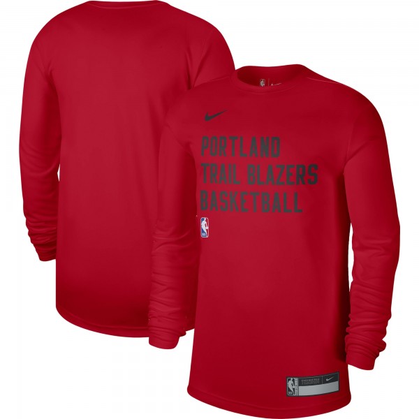 Футболка с длинным рукавом Portland Trail Blazers Nike Unisex 2023/24 Legend On-Court Practice - Red