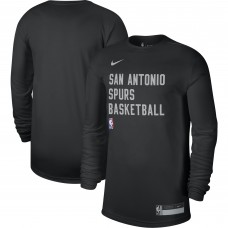 Футболка с длинным рукавом San Antonio Spurs Nike Unisex 2023/24 Legend On-Court Practice - Black