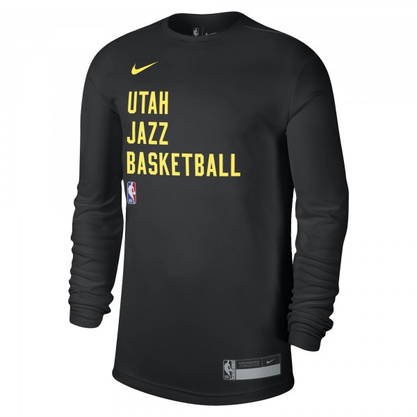 Футболка с длинным рукавом Utah Jazz Nike Unisex 2023/24 Legend On-Court Practice - Black