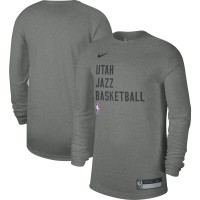 Футболка с длинным рукавом Utah Jazz Nike Unisex 2023/24 Legend On-Court Practice - Heather Gray