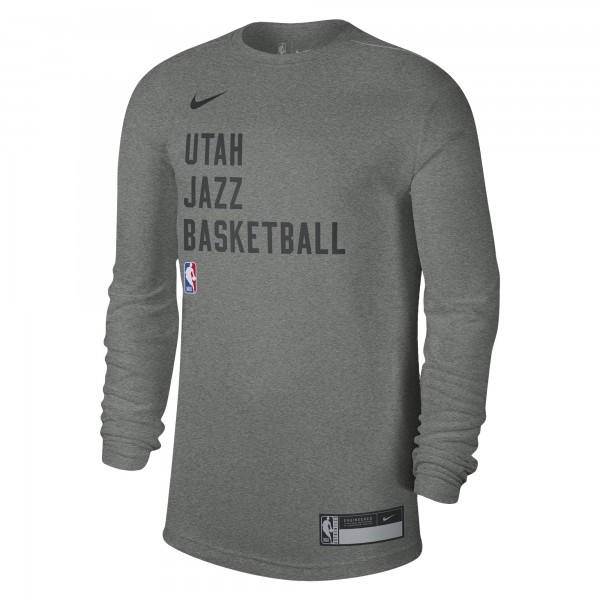 Футболка с длинным рукавом Utah Jazz Nike Unisex 2023/24 Legend On-Court Practice - Heather Gray
