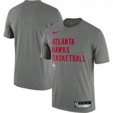Atlanta Hawks Nike 2023/24 Sideline Legend Performance Practice T-Shirt - Heather Gray