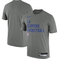 Футболка LA Clippers Nike 2023/24 Sideline Legend Performance Practice - Heather Gray
