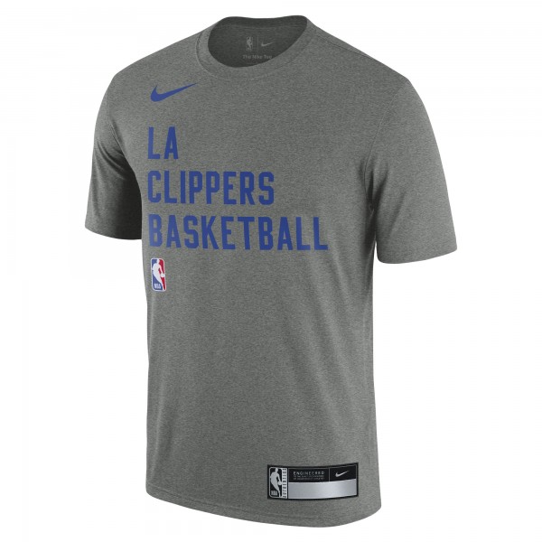 Футболка LA Clippers Nike 2023/24 Sideline Legend Performance Practice - Heather Gray