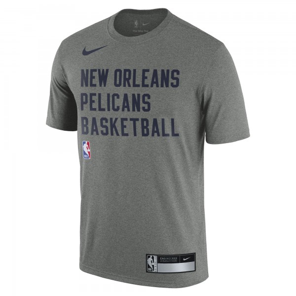 Футболка New Orleans Pelicans Nike 2023/24 Sideline Legend Performance Practice - Heather Gray