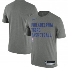 Футболка Philadelphia 76ers Nike 2023/24 Sideline Legend Performance Practice - Heather Gray