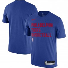Футболка Philadelphia 76ers Nike 2023/24 Sideline Legend Performance Practice - Royal