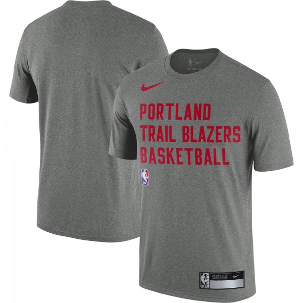 Футболка Portland Trail Blazers Nike 2023/24 Sideline Legend Performance Practice - Heather Gray