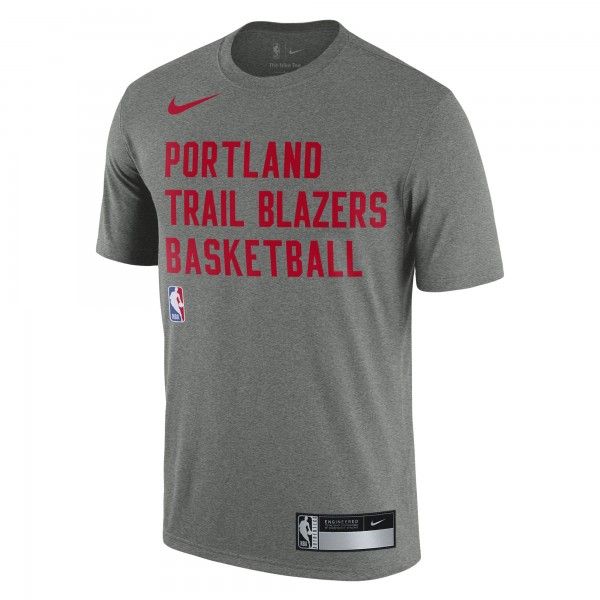 Футболка Portland Trail Blazers Nike 2023/24 Sideline Legend Performance Practice - Heather Gray