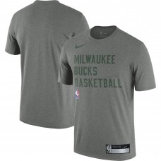 Футболка Milwaukee Bucks Nike 2023/24 Sideline Legend Performance Practice - Heather Gray