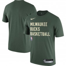 Футболка Milwaukee Bucks Nike 2023/24 Sideline Legend Performance Practice - Hunter Green