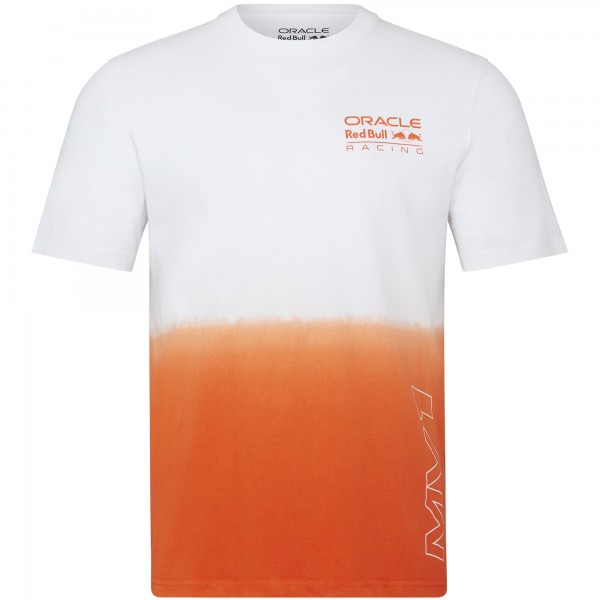 Футболка Max Verstappen Red Bull Racing Castore Unisex 2023 Driver - White/Orange