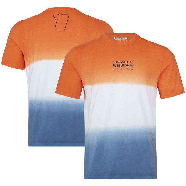 Футболка Max Verstappen Red Bull Racing Castore Unisex 2023 Driver - Orange/White/Blue