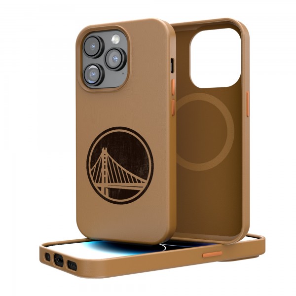 Чехол на телефон Golden State Warriors iPhone Magnetic - Brown