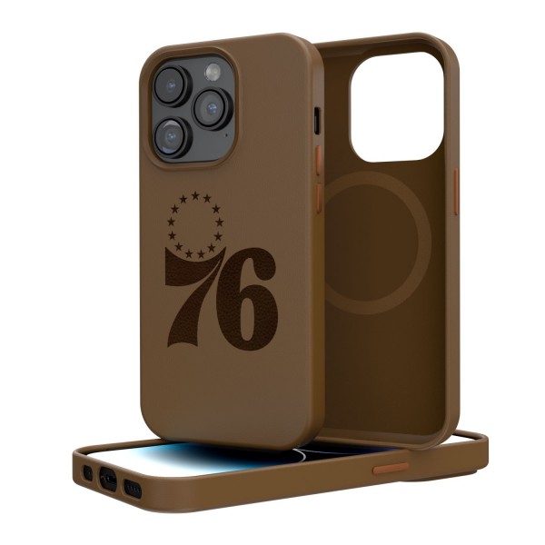 Чехол на телефон Philadelphia 76ers iPhone Magnetic - Brown