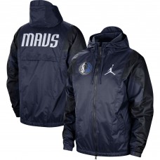 Ветровка на молнии Dallas Mavericks Jordan Brand Authentic Statement Edition - Navy