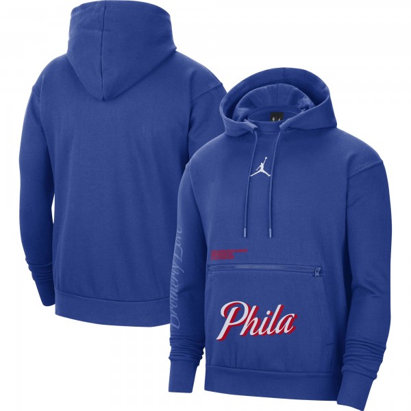 Толстовка Philadelphia 76ers Jordan Brand Courtside Statement Edition - Royal