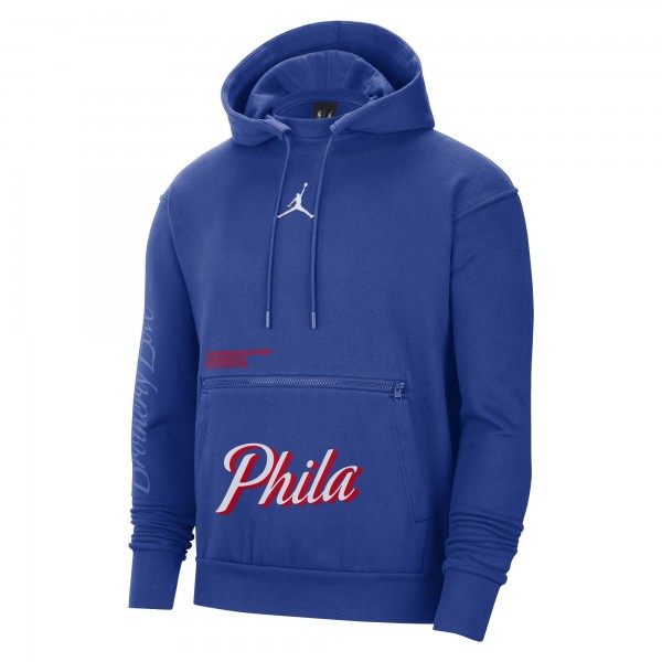 Толстовка Philadelphia 76ers Jordan Brand Courtside Statement Edition - Royal