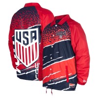 Куртка USMNT 5th & Ocean by New Era Throwback Coaches Raglan - Navy