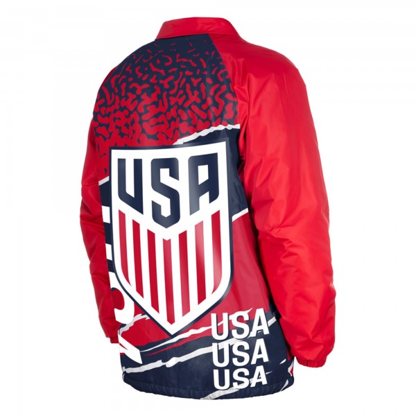 Куртка USMNT 5th & Ocean by New Era Throwback Coaches Raglan - Navy
