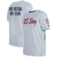Футболка USMNT 5th & Ocean by New Era Throwback Mesh Jersey - Gray