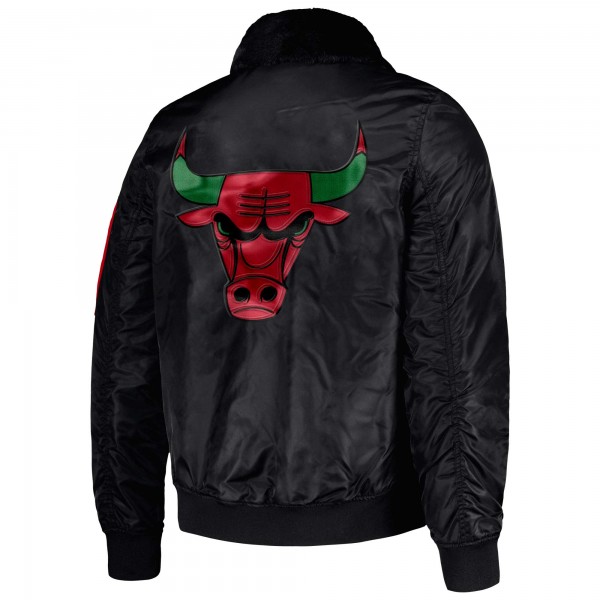 Куртка на молнии Chicago Bulls Starter x Ty Mopkins Black History Month Satin - Black