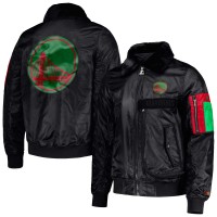 Куртка на молнии Golden State Warriors Starter x Ty Mopkins Black History Month Satin - Black