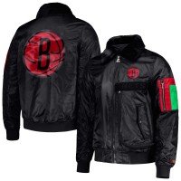 Куртка на молнии Brooklyn Nets Starter x Ty Mopkins Black History Month Satin - Black