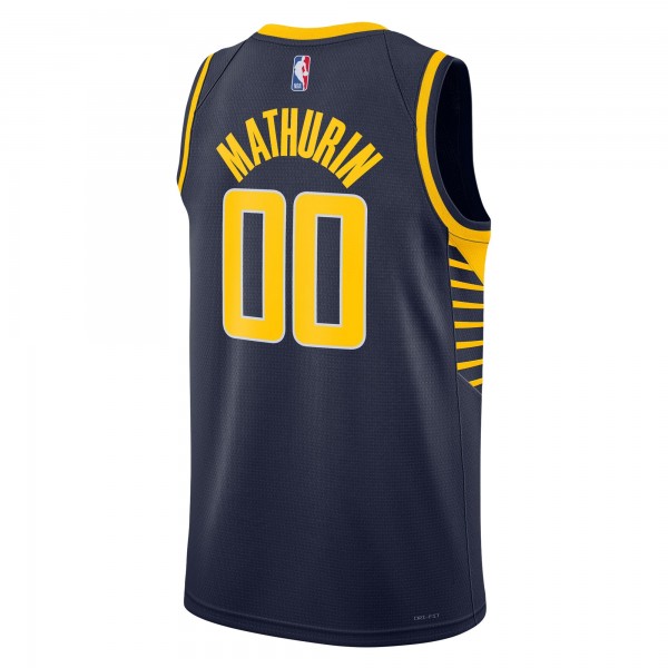 Именная игровая форма Bennedict Mathurin Indiana Pacers Nike Unisex Swingman - Icon Edition - Navy