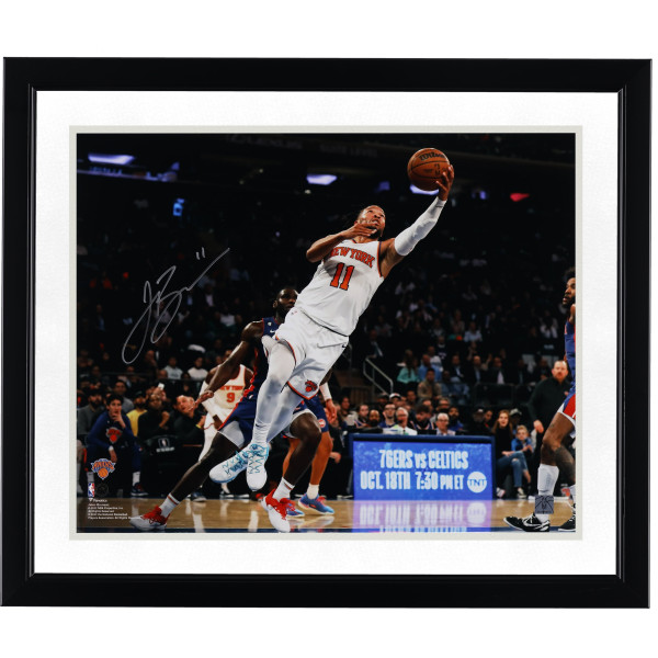 Фото с автографом Jalen Brunson New York Knicks Fanatics Authentic 16 x 20 Layup in White