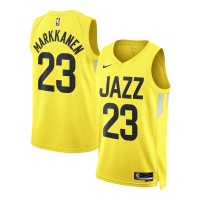 Игровая форма  Lauri Markkanen Utah Jazz Nike Unisex Swingman - Icon Edition - Gold