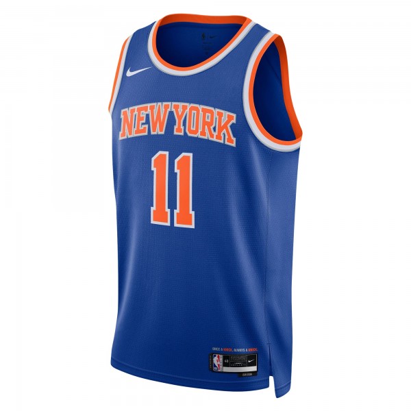 Игровая джерси Jalen Brunson New York Knicks Nike Unisex Swingman - Icon Edition - Blue
