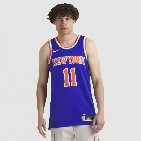 Игровая джерси Jalen Brunson New York Knicks Nike Unisex Swingman - Icon Edition - Blue