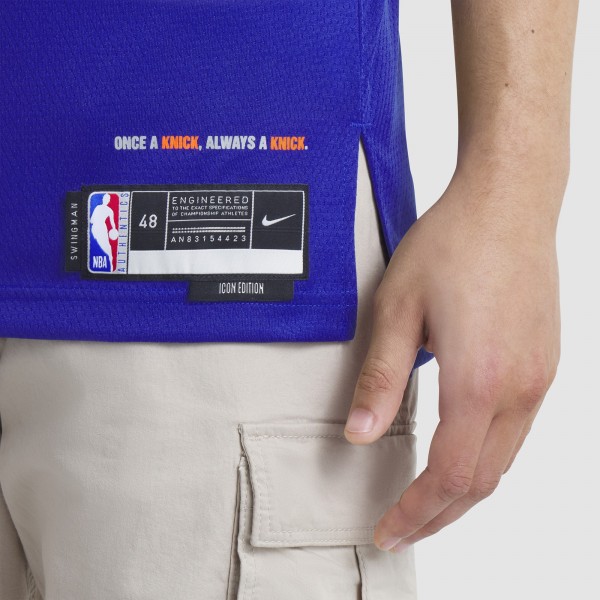 Игровая джерси Jalen Brunson New York Knicks Nike Unisex Swingman - Icon Edition - Blue