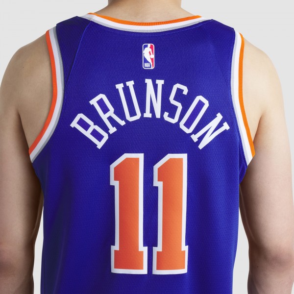 Игровая джерси Jalen Brunson New York Knicks Nike Unisex Swingman - Icon Edition - Blue