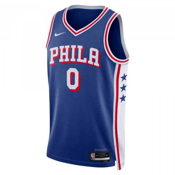 Игровая форма  Tyrese Maxey Philadelphia 76ers Nike Unisex Swingman - Icon Edition - Royal
