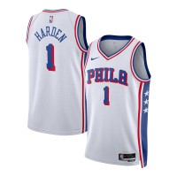 Игровая форма  James Harden Philadelphia 76ers Nike Unisex Swingman - Association Edition - White