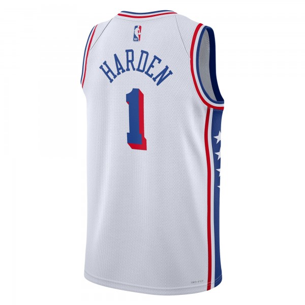 Игровая форма  James Harden Philadelphia 76ers Nike Unisex Swingman - Association Edition - White
