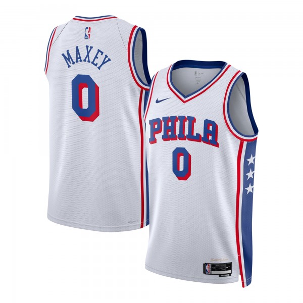 Игровая форма  Tyrese Maxey Philadelphia 76ers Nike Unisex Swingman - Association Edition - White