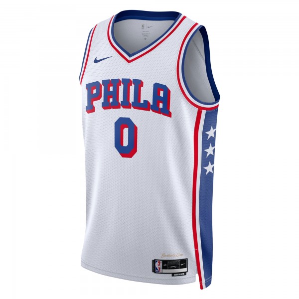 Игровая форма  Tyrese Maxey Philadelphia 76ers Nike Unisex Swingman - Association Edition - White
