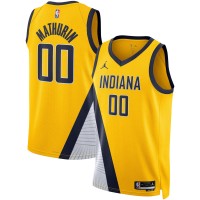 Именная игровая форма Bennedict Mathurin Indiana Pacers Jordan Brand Unisex Swingman - Statement Edition - Gold