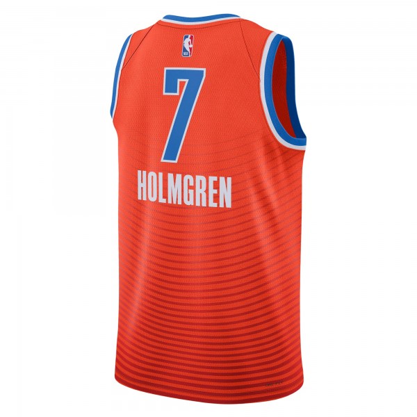 Игровая форма  Chet Holmgren Oklahoma City Thunder Jordan Brand Unisex Swingman - Statement Edition - Orange