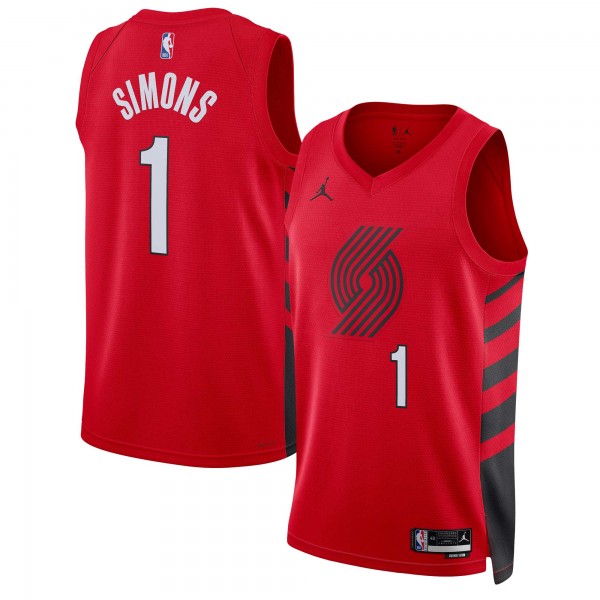 Игровая форма  Anfernee Simons Portland Trail Blazers Jordan Brand Unisex Swingman - Statement Edition - Red