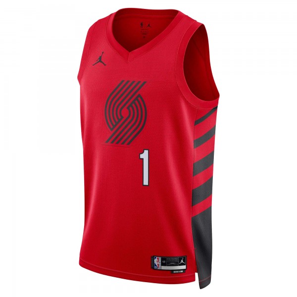 Игровая форма  Anfernee Simons Portland Trail Blazers Jordan Brand Unisex Swingman - Statement Edition - Red