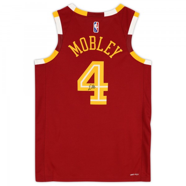 Evan Mobley Cleveland Cavaliers Autographed Fanatics Authentic Nike Red 2021-22 Mixtape Swingman Jersey