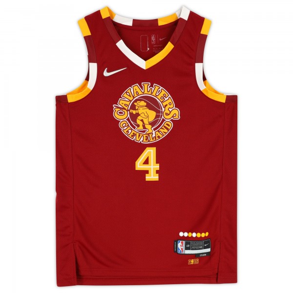 Evan Mobley Cleveland Cavaliers Autographed Fanatics Authentic Nike Red 2021-22 Mixtape Swingman Jersey